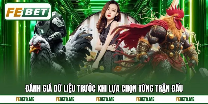 Đánh giá dữ liệu trước khi lựa chọn từng trận đấu