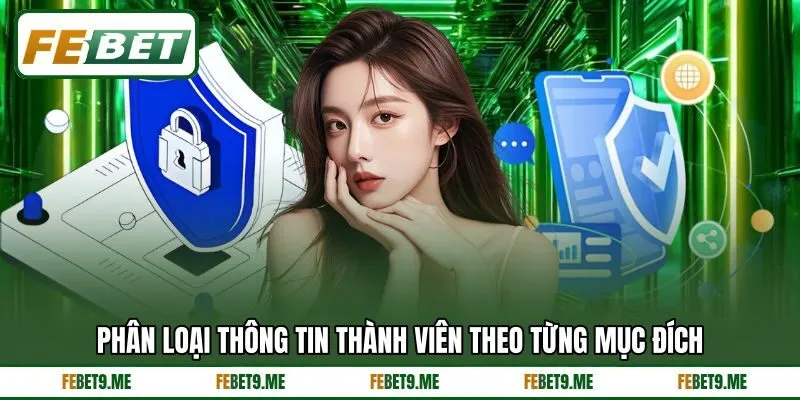 Phân loại thông tin thành viên theo từng mục đích