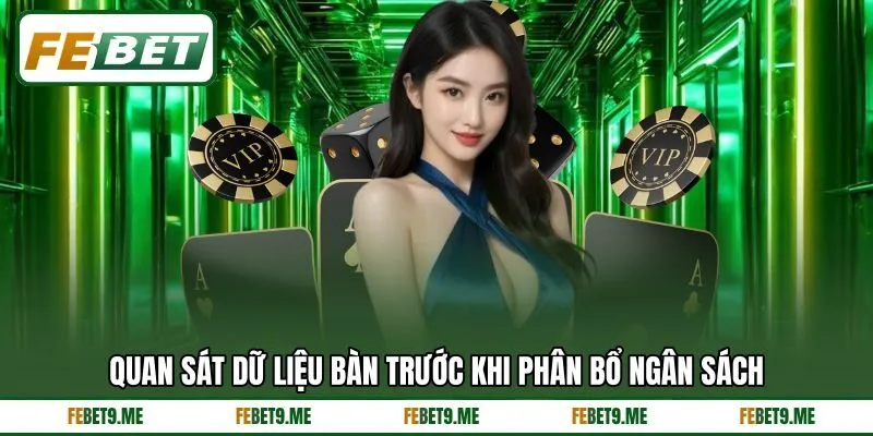 Quan sát dữ liệu bàn trước khi phân bổ ngân sách
