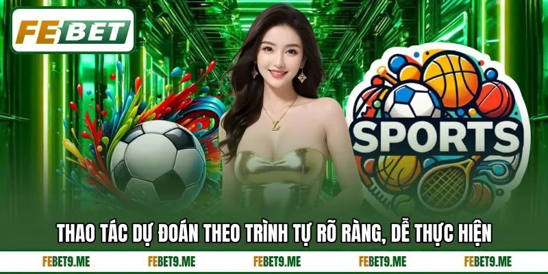 Thao tác dự đoán theo trình tự rõ ràng, dễ thực hiện Thao tác dự đoán theo trình tự rõ ràng, dễ thực hiện