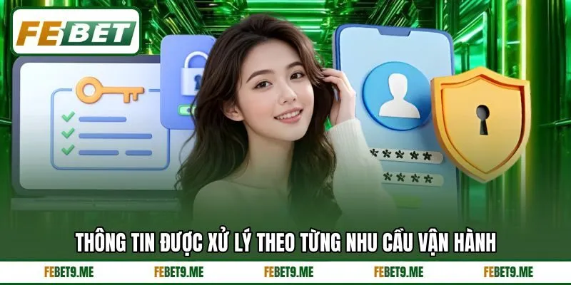 Thông tin được xử lý theo từng nhu cầu vận hành