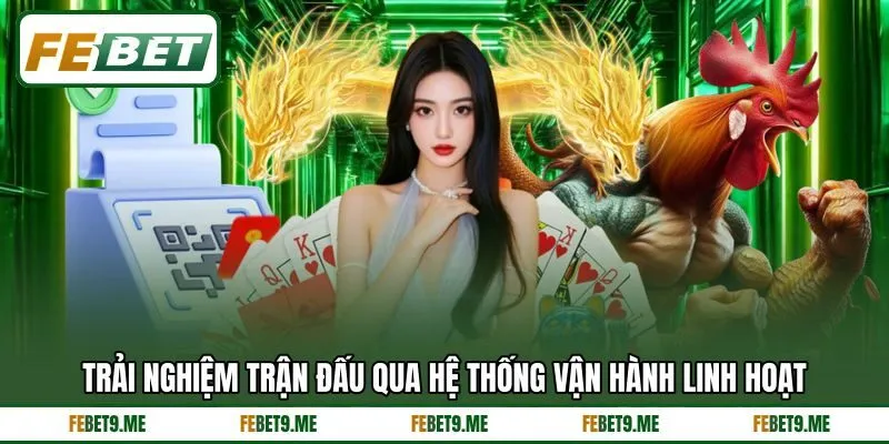 Trải nghiệm trận đấu qua hệ thống vận hành linh hoạt